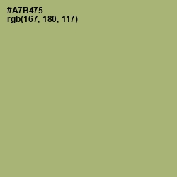 #A7B475 - Green Smoke Color Image