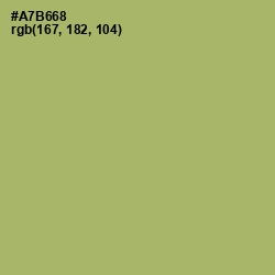 #A7B668 - Green Smoke Color Image