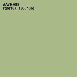#A7BA88 - Swamp Green Color Image