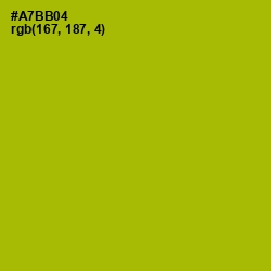 #A7BB04 - Sahara Color Image