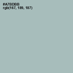 #A7BDBB - Tower Gray Color Image