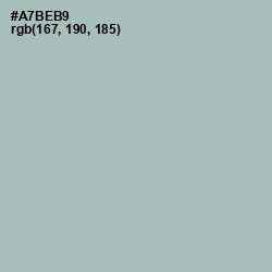 #A7BEB9 - Tower Gray Color Image