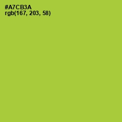 #A7CB3A - Key Lime Pie Color Image