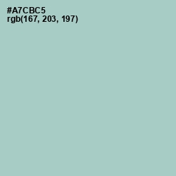#A7CBC5 - Opal Color Image