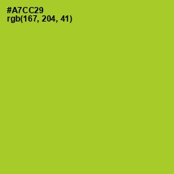 #A7CC29 - Key Lime Pie Color Image