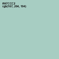 #A7CCC2 - Opal Color Image