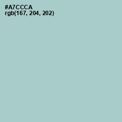 #A7CCCA - Opal Color Image