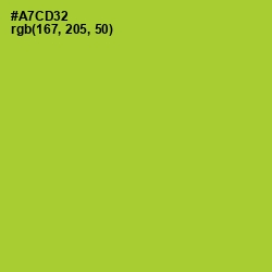 #A7CD32 - Key Lime Pie Color Image