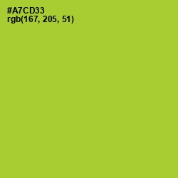 #A7CD33 - Key Lime Pie Color Image