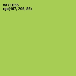 #A7CD55 - Conifer Color Image