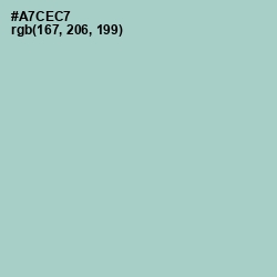 #A7CEC7 - Opal Color Image