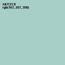 #A7CFC8 - Opal Color Image