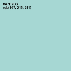 #A7D7D3 - Aqua Island Color Image