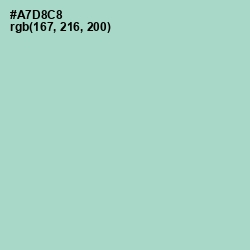 #A7D8C8 - Aqua Island Color Image