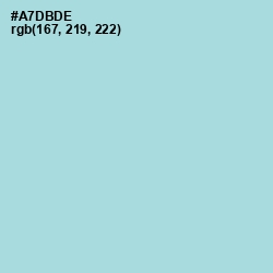#A7DBDE - Aqua Island Color Image