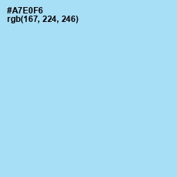 #A7E0F6 - Blizzard Blue Color Image