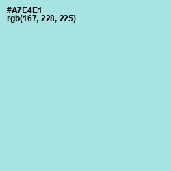 #A7E4E1 - Blizzard Blue Color Image