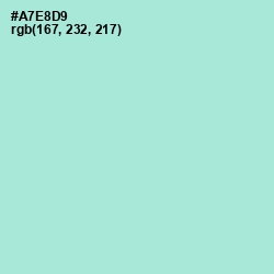 #A7E8D9 - Water Leaf Color Image