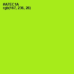 #A7EC1A - Inch Worm Color Image