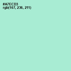 #A7ECD3 - Water Leaf Color Image