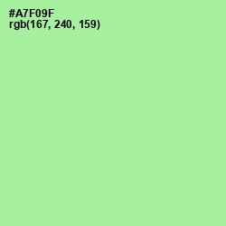 #A7F09F - Mint Green Color Image