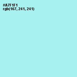 #A7F1F1 - Ice Cold Color Image