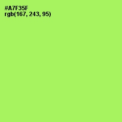 #A7F35F - Conifer Color Image