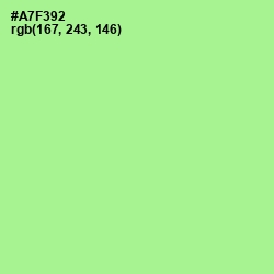 #A7F392 - Mint Green Color Image
