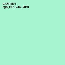 #A7F4D1 - Magic Mint Color Image