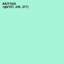 #A7F5D9 - Magic Mint Color Image