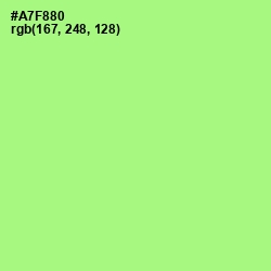 #A7F880 - Mint Green Color Image