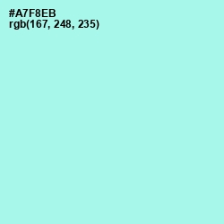 #A7F8EB - Ice Cold Color Image