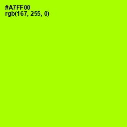 #A7FF00 - Lime Color Image