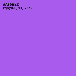 #A85BED - Medium Purple Color Image