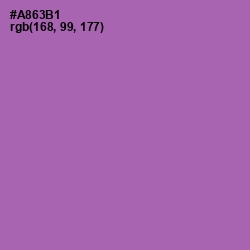 #A863B1 - Wisteria Color Image