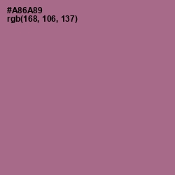 #A86A89 - Turkish Rose Color Image