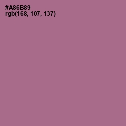 #A86B89 - Turkish Rose Color Image