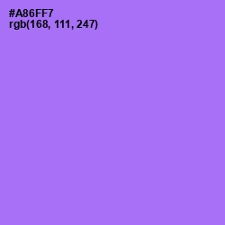 #A86FF7 - Lavender Color Image