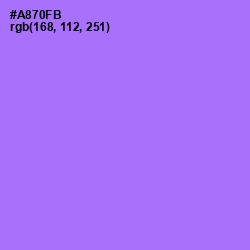 #A870FB - Lavender Color Image