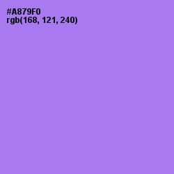 #A879F0 - Lavender Color Image