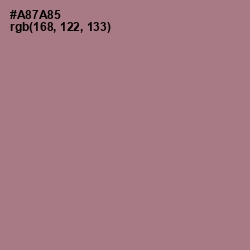 #A87A85 - Turkish Rose Color Image