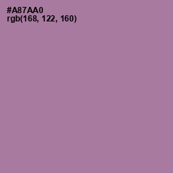 #A87AA0 - Mountbatten Pink Color Image