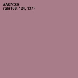 #A87C89 - Turkish Rose Color Image