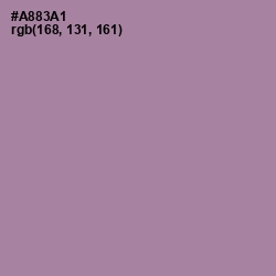 #A883A1 - Amethyst Smoke Color Image