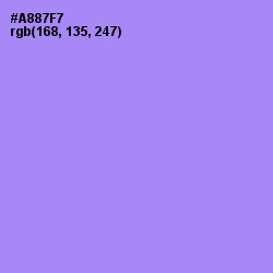 #A887F7 - Dull Lavender Color Image