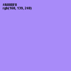 #A88BF8 - Dull Lavender Color Image