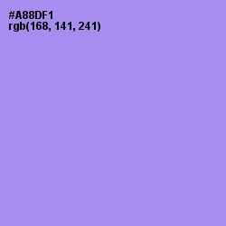 #A88DF1 - Dull Lavender Color Image