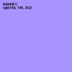 #A894FC - Dull Lavender Color Image