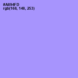 #A894FD - Dull Lavender Color Image