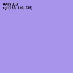 #A895EB - Dull Lavender Color Image